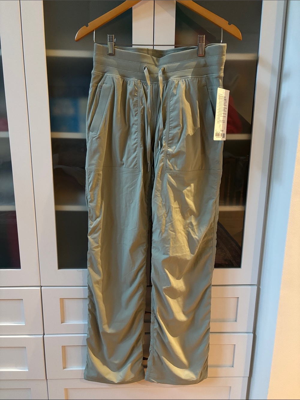Lululemon Dance Studio MR Lined Pants Fog Green SZ 6 NWT💚 31.5”